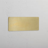 Blank Plate in Triple Design with Antique Brass Finish
